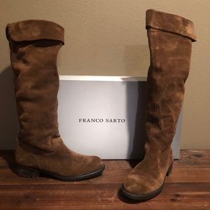 Franco Sarto Suede knee boots